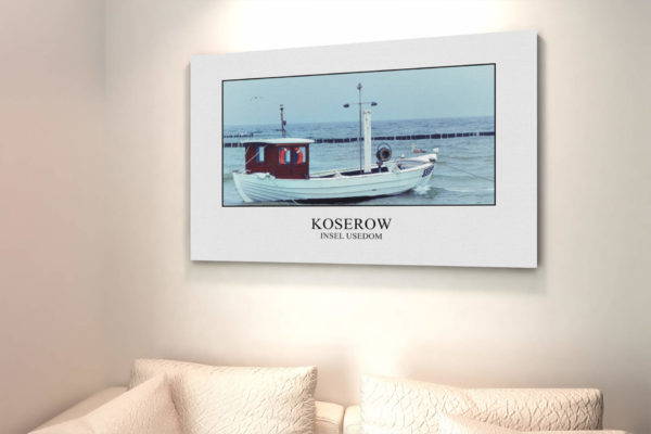 Fischerboot Koserow auf Usedom Wandbild
