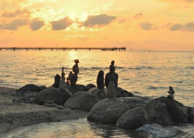 Sonnenuntergang Strand Lubmin