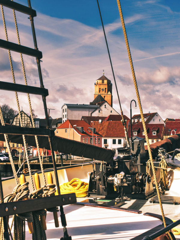 Wolgast Hafen St. Petri Kirche Stadtansicht Jens Scheider