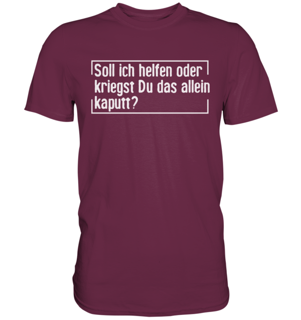 Soll ich helfen - 2024 - Premium Shirt 3