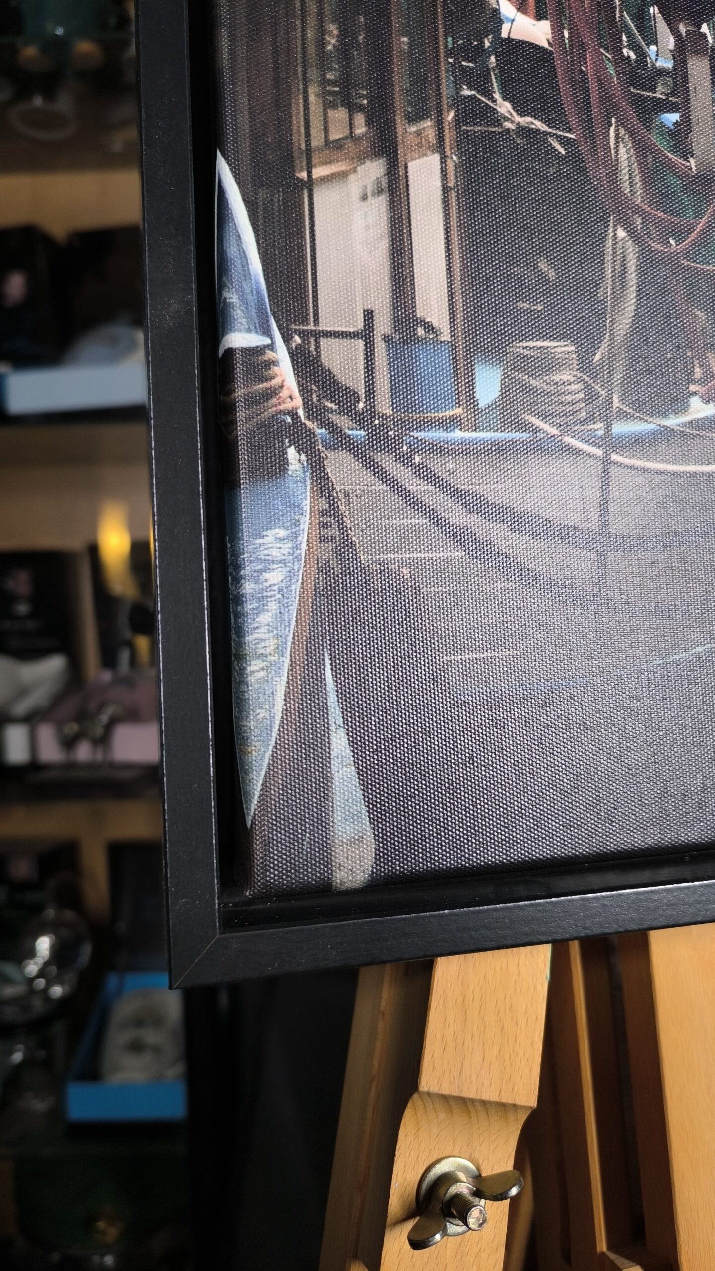 Fischereihafen Freest – Leinwand 30x60cm im Schattenfugenrahmen Fischereihafen Freest – Leinwand 30x60cm im Schattenfugenrahmen Städte/Reisen Fischerboot 2