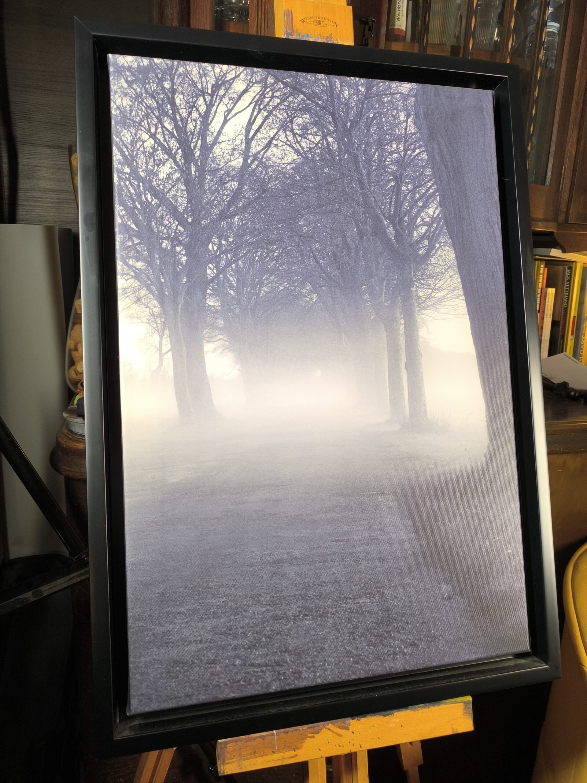 „Morgendlicher Nebeltanz“ – Zeitlose Fotokunst für dein Zuhause – Fotodruck auf Leinwand 60x40cm im Schattenfugenrahmen „Morgendlicher Nebeltanz“ – Zeitlose Fotokunst für dein Zuhause – Fotodruck auf Leinwand 60x40cm im Schattenfugenrahmen Landschaft 4