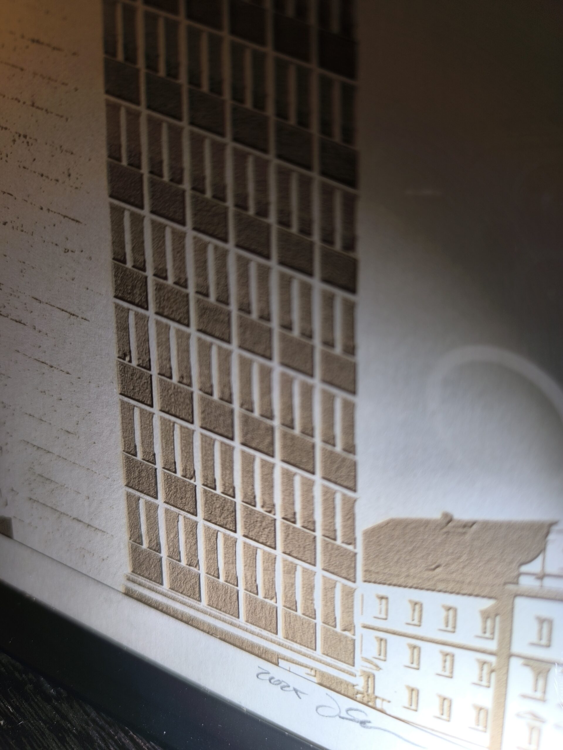 Laserbild „HKB-Turm Neubrandenburg – Ansicht von vorn“ 20×25 cm, gelasert auf Karton, mit Alu-Rahmen – Limitierte Edition Laserbild „HKB-Turm Neubrandenburg – Ansicht von vorn“ 20×25 cm, gelasert auf Karton, mit Alu-Rahmen – Limitierte Edition Architektur hkb 2