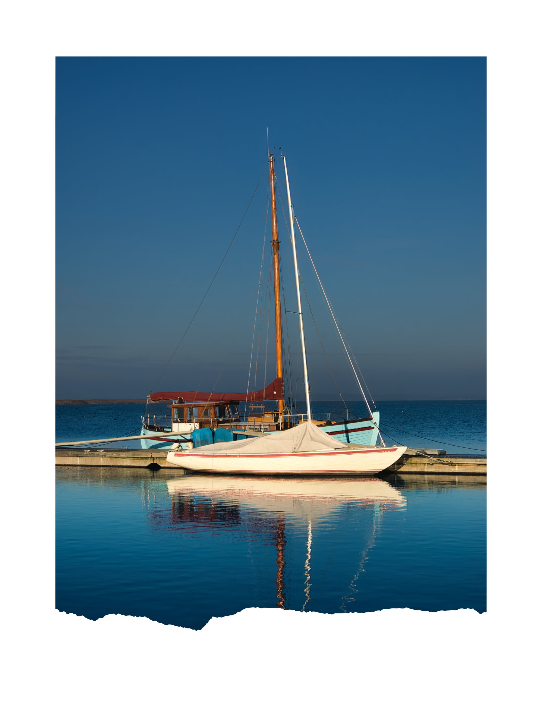 Two Boats - Silence, Fotografie, Jens Scheider, Hafen . Lassan, Vorpommern